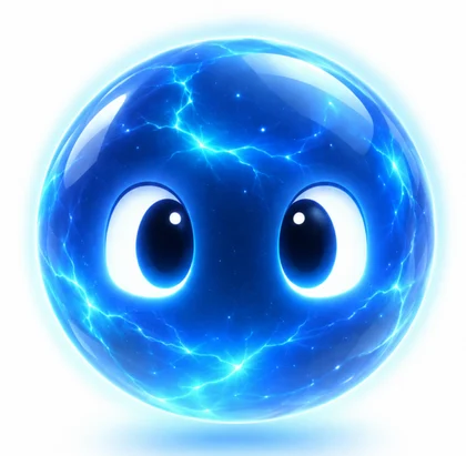 Alfred, the bright blue assistant with big friendly eyes