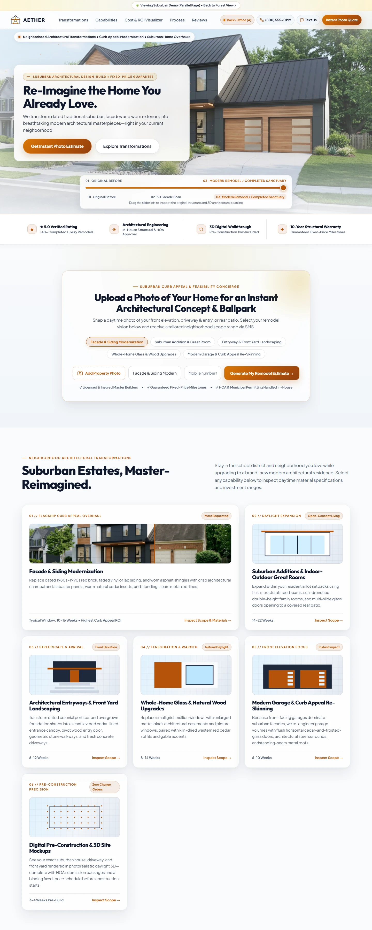Suburban Remodel Smart Site Preview